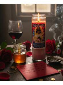 Vela Aromática Decorativa Santa Muerte, Parafina De Larga Duración Con Dulce Esencia A Miel Para Ambiente - Múltiples aromas - Ver 5