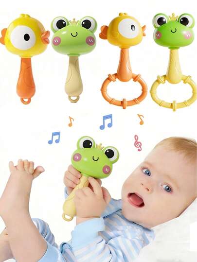 Juguete de sonajero para bebé - Agarre perfecto, educativo y divertido, regalo ideal para bautizo o cumpleaños de niños, relleno de canasta de Pascua