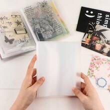 A6 Size Clear Sticker Photo Storage Album With 40 Pages For Postcards Stickers Stamp Cutting Dies Storage Book Organizer Folder Bags - A6 Photo Album/Storage Album - View 5