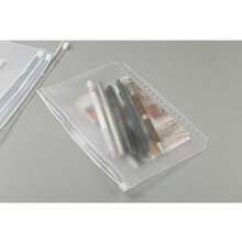 A5 Double Grid With Lid 6-Hole Storage Bag 5pcs/Set Clear Loose-Leaf File Pocket Back To School,Back To School,School Supplies - Transparent - View 5