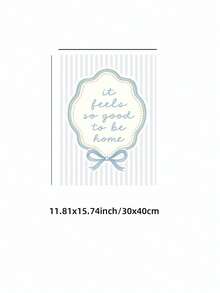 1pc Frameless "Good To Be Home" Cozy Minimalist Wall Art Canvas Poster Print For Living Room, Bedroom, Dorm Room Decor - Font - View 12