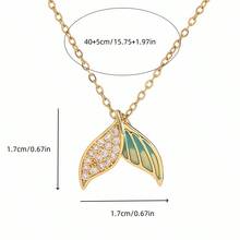 Women Pendant Necklaces - XX0205# Fresh and Simple Fishtail Necklace - View 6