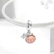 1pc Starfish & Shell Beads, Suitable For DIY Bracelet, Necklace And Other Jewelry Making, Great Gift For Women And Girls - Style 8 - View 5