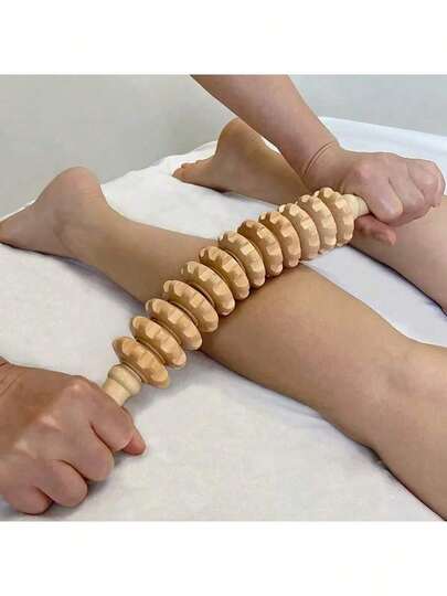 Wooden Massage Roller, Anti-Mold & Anti-Humidity Muscle Relaxation Stick