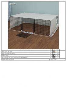 宠物围栏狗笼小型室内家用隔离屏障兔猫别墅狗窝宠物笼 - 彩色 - 查看 21