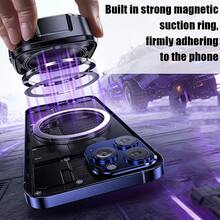 TL26 15W Magnetic Back Clip Cooling Fan Game Cooler, Three-Speed Adjustable, USB-C Interface, No Battery Required, Digital Display Screen, Adjustable Magnetic Base And Spring Clip, Compatible With Android And IOS Systems, With RGB Light Effect - Black - View 7