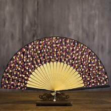 1把复古花卉折叠手扇，女士竹丝折叠扇，优雅装饰手持扇，带流苏，便携式夏季降温扇，适用于舞会、婚礼等场合，亚洲风格折叠手扇，角色扮演摄影礼物 - 折扇 - 查看 18