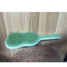 1pc Wet/Dry Dual-Use Brush With Scalp Massager And Non-Slip Handle, Gentle Hair Care Essential For Women With Curly, Straight And Fine Hair, Daily And Travel Styling Tool, Detangles And Adds Shine - Multicolor - View 6