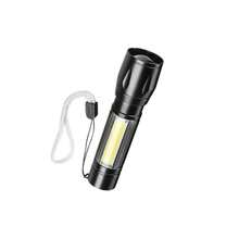 Super Bright Mini LED Flashlight Zoomable Strobe 5 Modes Rechargeable Outdoor Emergency Pocket Light For Outdoor Camping Hiking Emergency Use - Random Color(Blue Or Gray) - View 17