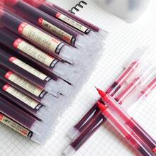 10 pièces Stylos-gel à encre liquide noire avec pointe fine - A - Voir 10