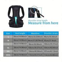Adjustable Ergonomic Back Support Belt - Posture Corrector For Spine Alignment, Prevents Hunchback, Promotes Healthy Back - Fit For Daily Use,Adult Posture Corrector, Invisible Back Support Strap, Adjustable Upper Back Upright, With Shoulder Strap And Lumbar Support, | Comfortable And Breathable Design - Multicolor - View 3