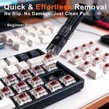 二合一键帽轴体拔取器，适用于机械键盘，四爪轴体拆卸工具，热插拔键帽取出器，键盘清洁维护工具 - 多色 - 查看 5