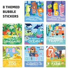 Large Scene Animal Bubble Sticker Book, Children's Sticker Art, Preschool Early Education Enlightenment Cognitive Fruit Recognition Toys For 2-3-6 Years Old, Magnetic Early Education Puzzle Toys - Multicolor - View 3