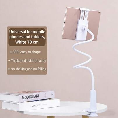 1pc 70cm Flexible Arm Tablet Stand, Adjustable Flat Plate Mount Holder Suitable For IPad Air/Mini Or Other 4.7-10.5 Inch Devices