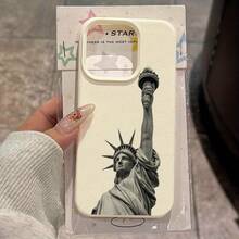 Funda para teléfono - 1 unidad de funda suave con textura de lichi y diseño de la Estatua de la Libertad para iPhone 17 16 15 14 13 12 11 Pro Max MINI AIR 14 15 16 Plus XS XR X 8 7 SE 2020, teléfonos móviles, bolsos, accesorios para móviles, fundas para teléfonos, decoración de interiores, accesorios, fundas transparentes para teléfonos, verano, correas para teléfonos, fundas para teléfonos de hombre, fundas negras para teléfonos, fundas rosas para teléfonos, funda para móvil para hombre, funda para móvil para mujer, protección para teléfonos móviles, accesorios de playa, artículos de fresa, fundas protectoras para teléfonos. - Estilo (1 pieza) - Ver 6