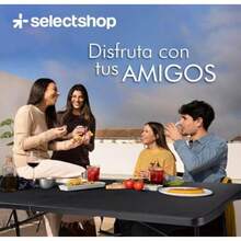 SELECTSHOP Mesa Plegable 1.80 Metros Comedor para Jardin Plegable Mesas De Plastico Resistente Tipo Portafolio de Trabajo Multiusos Comedor Grande para Jardin Negra  0581957 - Negro - Ver 3
