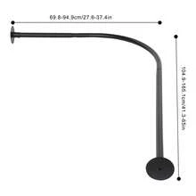 Aste per tenda da doccia - Set di binari per tende da 2 m - Visualizzare 2