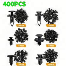 100/200/400pcs Universal 6 Sizes Plastic Fastener Clips Push Rivets For Car Body Bumper Door, Suitable For Cars, Trucks, SUVs - A - View 5