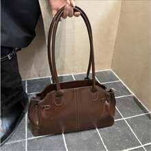 2026 New Women's Minimalist High-End Soft Tote Bag Large Capacity Versatile Shoulder Bag For Work Office Commute Daily Shopping,New Graduates, Office Workers, Suitable For Office, University, Work, Business, Commuting, Outdoor, Travel, Hiking - 彩色 - 查看 5