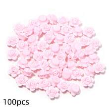 100 pcs Manik Resin Mawar Mini Warna-warni, Sempurna untuk Membuat Kalung, Gelang, Bangle, Gantungan Kunci dan Aksesori Perhiasan Lainnya - mawar - View 9