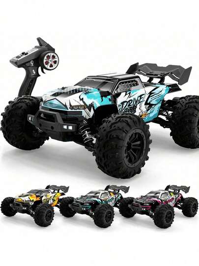 Coche teledirigido de 1:16 con 4 ruedas motrices, LED, drift de alta velocidad todoterreno, vehículo RC 4x4 para escalar fuera del camino y regalo de Navidad