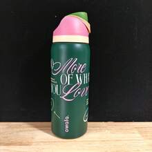 1个 Owala 30盎司便携式双层真空隔热吸管杯，大容量保温杯 - 彩色 - 查看 12