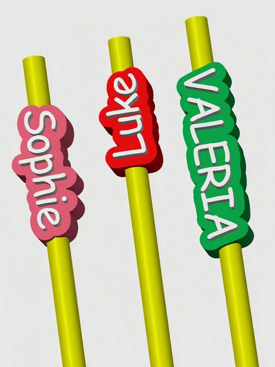 LICENCIA COMERCIAL | Descarga de archivo STL digital | Tapa de lápiz con nombre personalizado | Tapa de lápiz con nombre personalizado | Accesorio escolar impreso en 3D - Multicolor - Ver 1