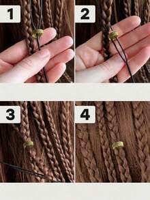 26 buc accesorii decorative pentru inele de păr, împletituri și cocuri - Multicolor - Vizualizare 4