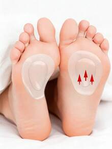 1-5 Pairs Reusable Women Metatarsal Pads, Fit For High Heels, Transparent One Size, Relieve Foot Pain - Clear - View 10