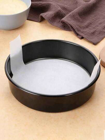 20pcs 8-Inch Round Double-Ear Cake Demoulding Papers, Baking Parchment Paper, Silicone Oil Paper, With Double-Ear Easy Lift Cake Mold Liner Papers