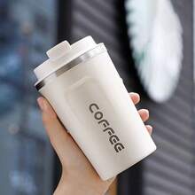 1 cốc cà phê di động bằng thép không gỉ 380ml, có thể tái sử dụng, giữ nhiệt chân không, bình nước nóng/lạnh chống rò rỉ dùng cho văn phòng. - Nhiều màu - Xem 18