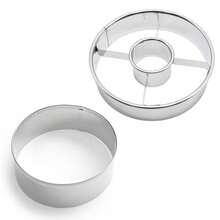 2pcs/1pc Stainless Steel Donut Cutter Mold, Heavy Duty Reusable Dough Cutting Tool, Multifunctional Home Baking Accessory For Homemade Donuts, Bagels & Pastries, Easy Clean Kitchen Bakeware - View 13