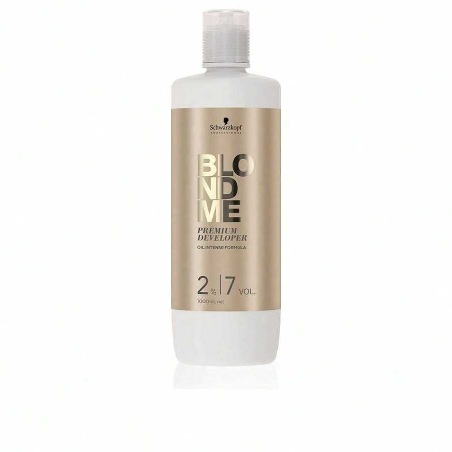 Schwarzkopf Blond Me Premium Developer 9% 1000 ml – Sviluppatore professionale a 30 volumi, ideale per schiariture medie e mèches bionde precise. Protegge i capelli durante il processo e garantisce una finitura lucida e uniforme per risultati professionali. ✅ Consegna in 24/72 ore in Spagna continentale | Beauty Explosion | Il tuo negozio di bellezza e trucco – libera la tua bellezza - Bionda 2% - Visualizzare 1