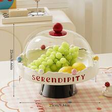 1Pc Multifunctional Plastic Fruit Plate With Draining Base, Reusable Fruit Tray Snack Storage,Suitable For Home Kitchen Living Room Party Wedding Decoration - Multicolor - View 17