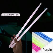 1 Pair Bright Green Glow Drumsticks - Fluorescent 5A Drum Sticks, Suitable For Stage Performance, Professional Drummers And Beginners - An Ideal Choice For Drum Enthusiasts And Music Lovers - Multicolor - View 10