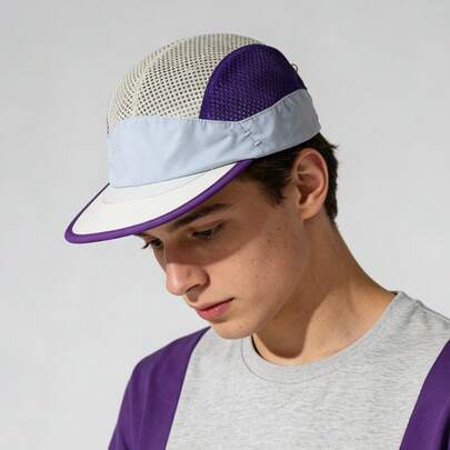 Mũ lưỡi trai thể thao 5 panel thoáng khí, thoáng khí, nhanh khô, nhẹ, chống tia UV, thích hợp cho hoạt động ngoài trời, mùa hè, đi biển, nghỉ lễ.