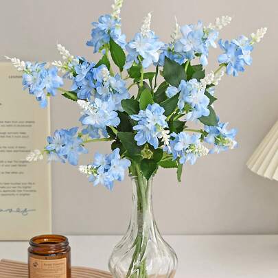 1 cây lan đuôi phượng nhân tạo, hoa giả, cảm giác chân thực, thích hợp cho đám cưới, nhà cửa, tiệc ngoài trời, trang trí bàn, sân vườn, khách sạn, quầy bar, nhà bếp, trang trí bình hoa cao bên lò sưởi, trang trí vòng hoa cổng vòm tự làm, quà tặng cho bé gái.