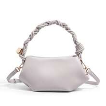 2026新款欧美饺子造型六边形编织单肩斜挎包，女士款 - 彩色 - 查看 9