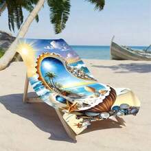 1 buah Handuk Pantai Motif Kerang Serat Ultra Halus: Harta Karun Laut dan Pemandangan Cerah, Serat Super Lembut Cepat Kering, Desain Bungkus yang Kuat, Cocok untuk Penggunaan di Pantai dan Kolam Renang - 2 - View 2