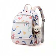 MIDIMOUSE 1pc Nylon Multifunctional Shoulder Bag, Crossbody Bag With Wet & Dry Separation, Tissue Pocket, Handbag, Large Capacity Diaper Bag, Can Be Hung On Stroller, Convenient For Travel - Multicolor - View 7