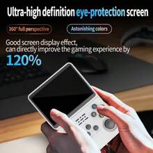 The R36S Retro Handheld Game Console Features A 3.5-Inch Screen, Classic Entertainment Experience, 64GB Of Storage, USB Charging, A Rechargeable Battery, And Instant Play. - View 7