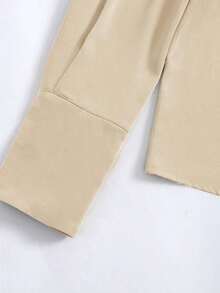 [Custom-Developed] New Women's Fashion Long Sleeve Solid Blouse, Summer Elegant White Spring - 杏色 - 查看 5