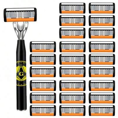 Dao cạo tay 7 lớp nâng cấp mới dành cho nam giới | Cạo mượt mà, thiết kế thân thiện với da, phù hợp với mọi kích cỡ đầu, cạo nhẹ nhàng, sạch sẽ không để lại cặn, dụng cụ chăm sóc cá nhân thiết yếu hàng ngày.