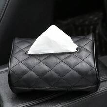 Hộp đựng khăn giấy ô tô, giá đựng khăn giấy gắn trên tấm che nắng hoặc tay vịn. - A - Xem 10