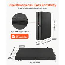 Bouldering Crash Pad, Bi-Fold Rock Climbing Crash Pad With Adjustable Backpack Straps And Handle, Foldable Lightweight For Indoor, Back To School - Two Folding 4*3ft - View 3