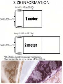 1 tấm vải satin jacquard họa tiết hoa sen, vải may váy thủ công. - Nhiều màu - Xem 2