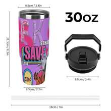 30oz  Save Stanley Style Tumbler Wrapped Graffiti SGRHO Mug - White - View 2