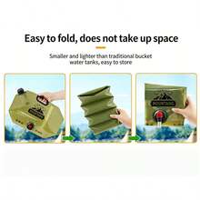 2 Gallon Collapsible Water Jug With Spout | Outdoor Camping Hiking Emergency Water Storage (1 Pack) - 綠色 - 查看 4