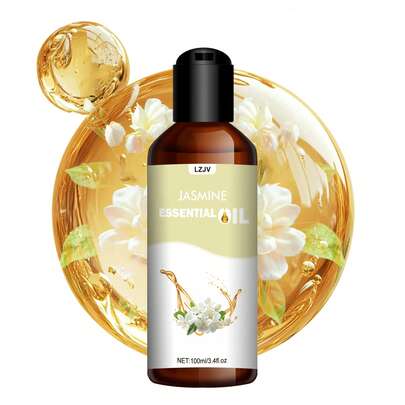 LZJV 30ml/100ml Jasmine Essential Oil, Suitable For Facial Hydration And Moisturizing, Hair, Skin, Body Care, Fragrance, Aromatherapy/Massage/Care, Long-Lasting Scent, Ideal Gift For Halloween/Christmas