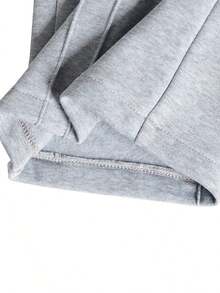 Men's Casual Solid Color Drawstring Waist Sports Wide Leg Pants, All Seasons, Fall - Màu Xám nhạt - Xem 8
